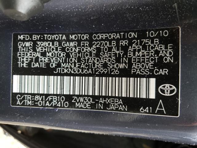 Photo 9 VIN: JTDKN3DU6A1299126 - TOYOTA PRIUS 