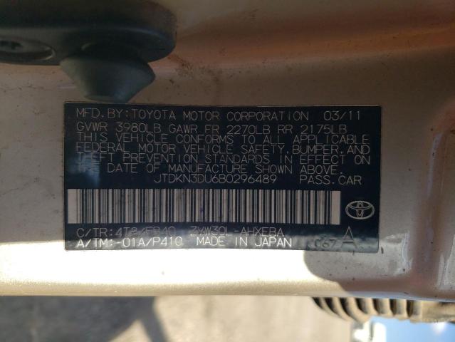 Photo 12 VIN: JTDKN3DU6B0296489 - TOYOTA PRIUS 