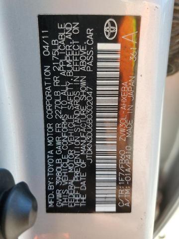 Photo 11 VIN: JTDKN3DU6B0302047 - TOYOTA PRIUS 