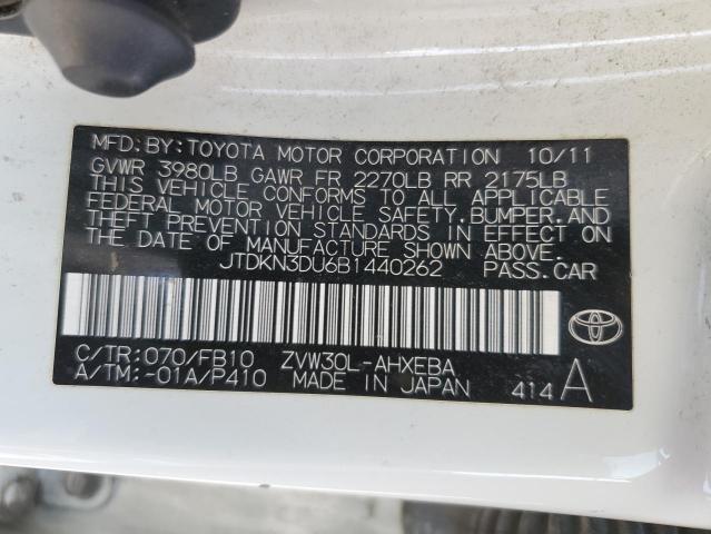 Photo 11 VIN: JTDKN3DU6B1440262 - TOYOTA PRIUS 