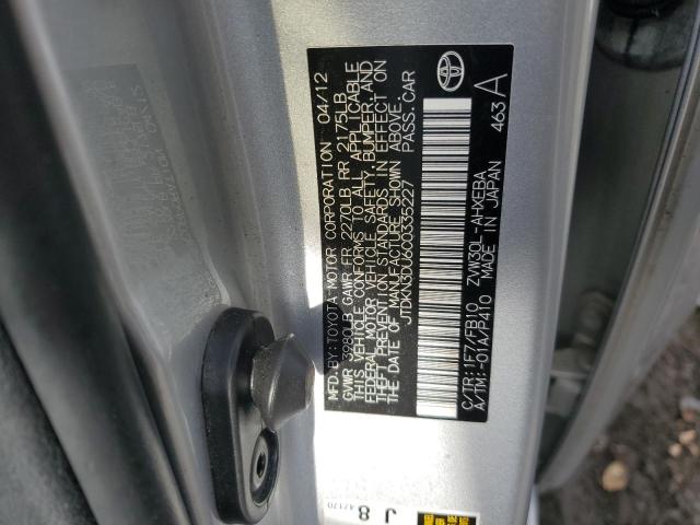 Photo 11 VIN: JTDKN3DU6C0335227 - TOYOTA PRIUS 