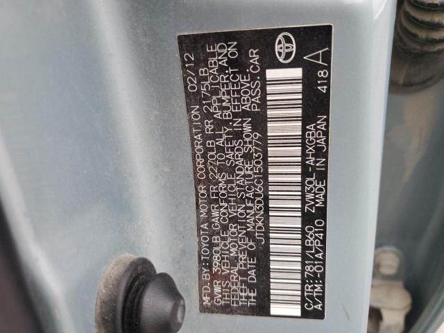 Photo 12 VIN: JTDKN3DU6C1503779 - TOYOTA PRIUS 