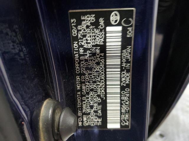 Photo 12 VIN: JTDKN3DU6D0345614 - TOYOTA PRIUS 