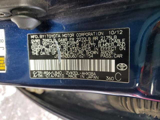 Photo 9 VIN: JTDKN3DU6D1621154 - TOYOTA PRIUS 