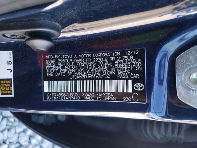 Photo 9 VIN: JTDKN3DU6D1637130 - TOYOTA PRIUS 