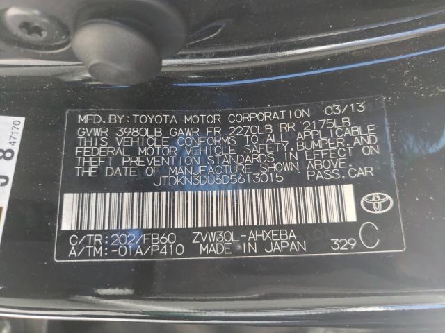 Photo 9 VIN: JTDKN3DU6D5613015 - TOYOTA PRIUS 