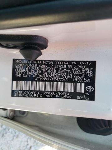 Photo 11 VIN: JTDKN3DU6F0477243 - TOYOTA PRIUS 