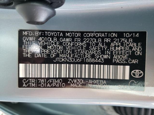 Photo 9 VIN: JTDKN3DU6F1888443 - TOYOTA PRIUS 