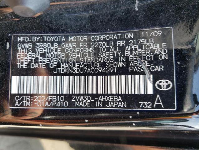 Photo 11 VIN: JTDKN3DU7A0094291 - TOYOTA PRIUS 