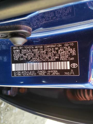 Photo 9 VIN: JTDKN3DU7A0126804 - TOYOTA PRIUS 