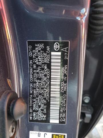 Photo 11 VIN: JTDKN3DU7A0140007 - TOYOTA PRIUS 