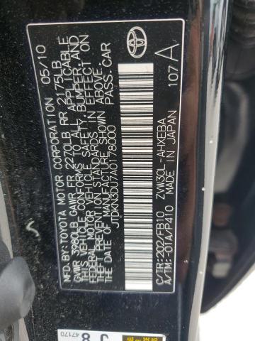 Photo 11 VIN: JTDKN3DU7A0178000 - TOYOTA PRIUS 