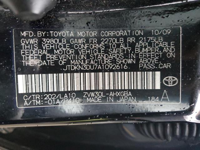 Photo 11 VIN: JTDKN3DU7A1092616 - TOYOTA PRIUS 