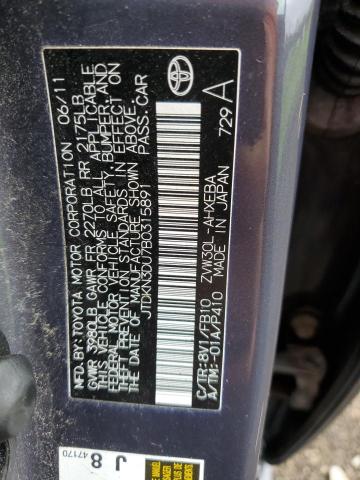 Photo 11 VIN: JTDKN3DU7B0315891 - TOYOTA PRIUS 