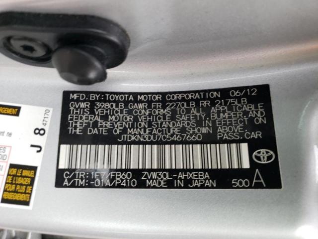 Photo 11 VIN: JTDKN3DU7C5467660 - TOYOTA PRIUS 