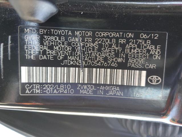 Photo 11 VIN: JTDKN3DU7C5476746 - TOYOTA PRIUS 