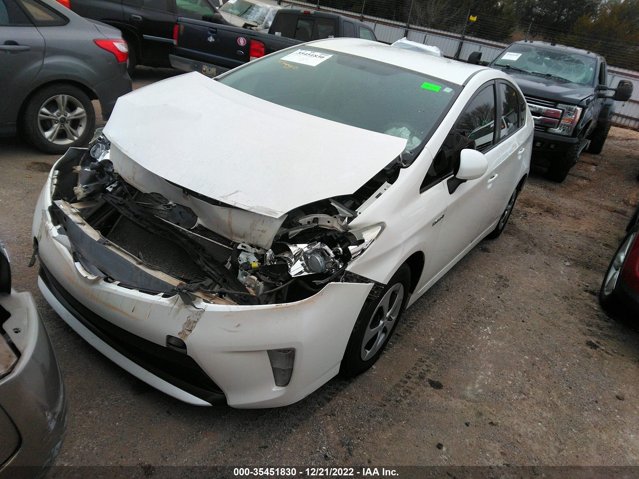 Photo 1 VIN: JTDKN3DU7C5500706 - TOYOTA PRIUS 