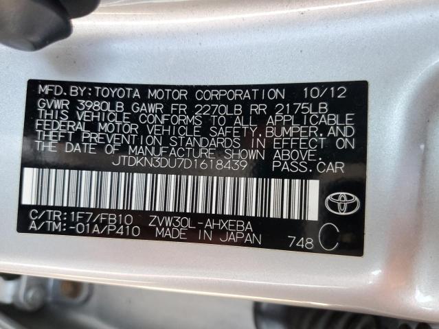 Photo 11 VIN: JTDKN3DU7D1618439 - TOYOTA PRIUS 