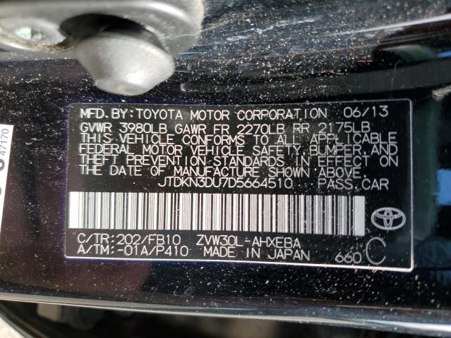 Photo 11 VIN: JTDKN3DU7D5664510 - TOYOTA PRIUS 