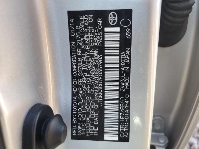 Photo 11 VIN: JTDKN3DU7E0357983 - TOYOTA PRIUS 