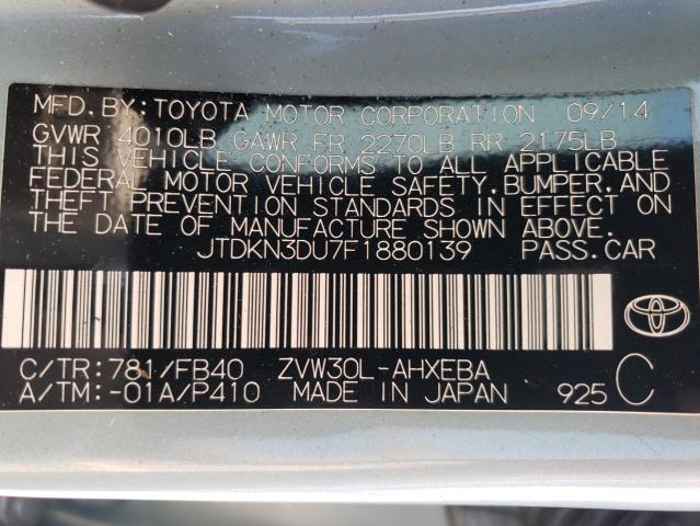 Photo 11 VIN: JTDKN3DU7F1880139 - TOYOTA PRIUS 