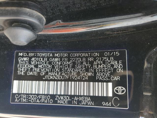 Photo 12 VIN: JTDKN3DU7F1924124 - TOYOTA PRIUS 