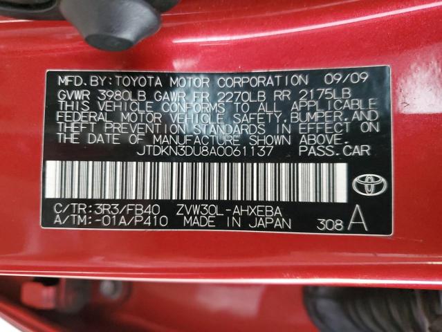 Photo 11 VIN: JTDKN3DU8A0061137 - TOYOTA PRIUS 