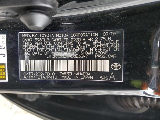 Photo 11 VIN: JTDKN3DU8A0063597 - TOYOTA PRIUS 