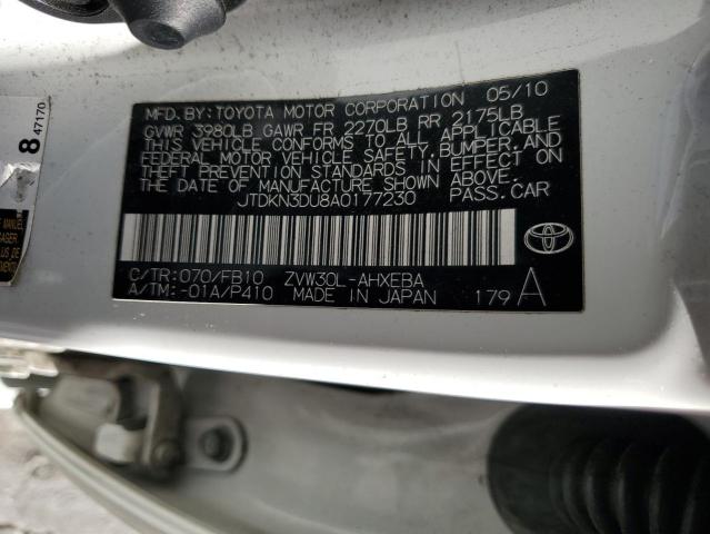 Photo 11 VIN: JTDKN3DU8A0177230 - TOYOTA PRIUS 