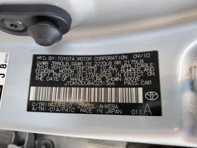 Photo 12 VIN: JTDKN3DU8A0231366 - TOYOTA PRIUS 