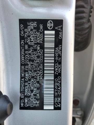 Photo 11 VIN: JTDKN3DU8A1002342 - TOYOTA PRIUS 