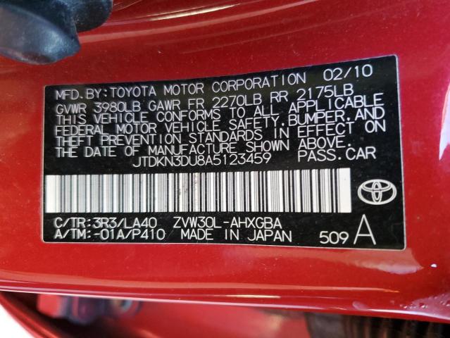 Photo 11 VIN: JTDKN3DU8A5123459 - TOYOTA PRIUS 