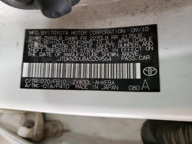 Photo 9 VIN: JTDKN3DU8A5209564 - TOYOTA PRIUS 