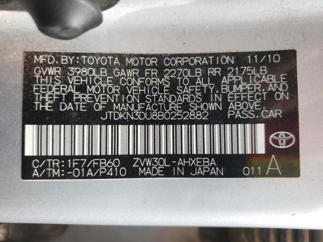 Photo 9 VIN: JTDKN3DU8B0252882 - TOYOTA PRIUS 