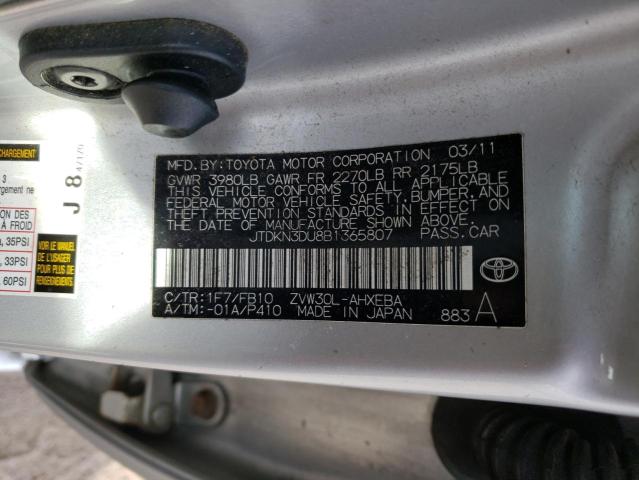 Photo 11 VIN: JTDKN3DU8B1365807 - TOYOTA PRIUS 