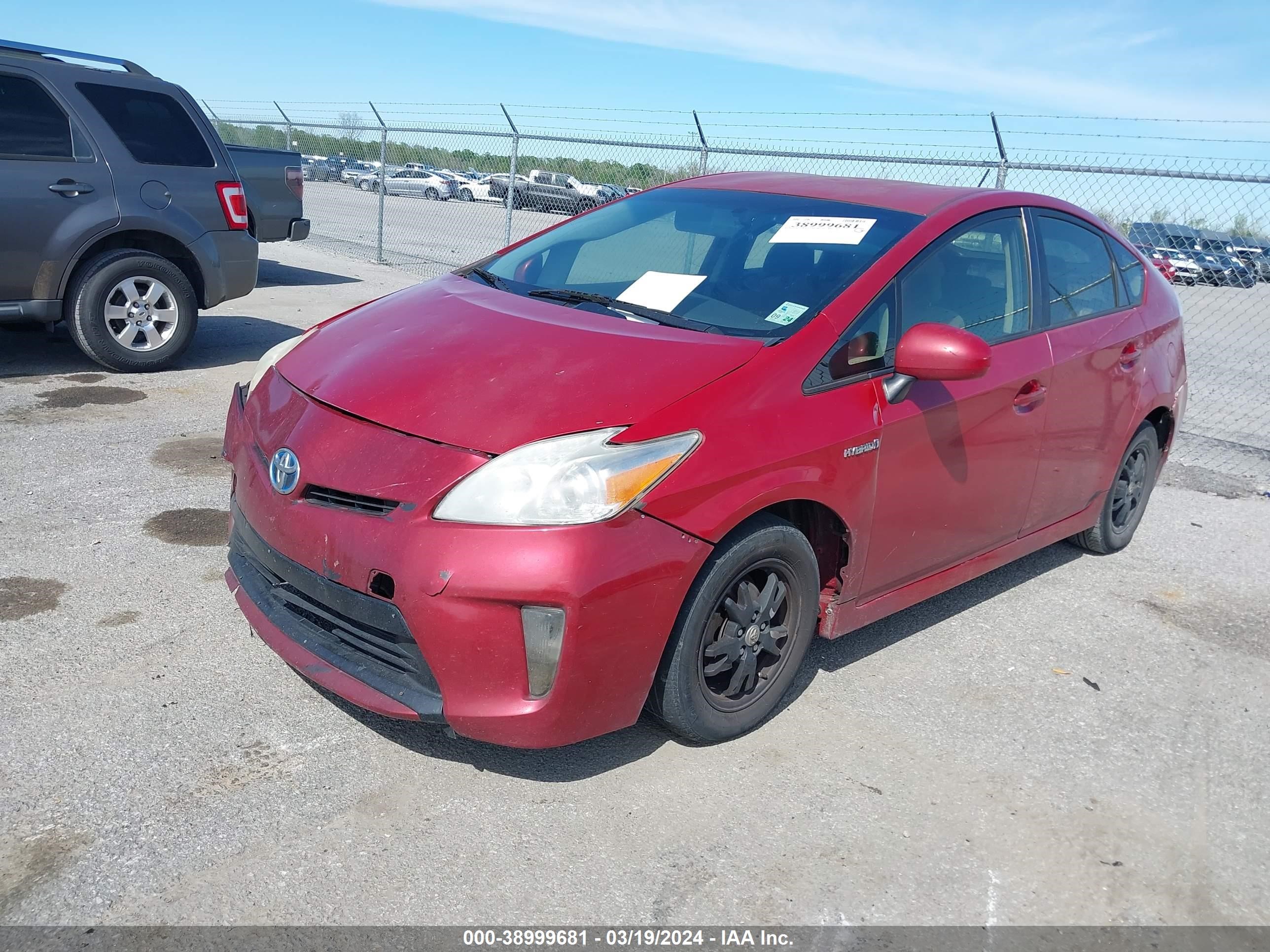 Photo 1 VIN: JTDKN3DU8C1545192 - TOYOTA PRIUS 