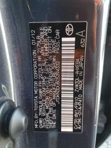 Photo 11 VIN: JTDKN3DU8C5394332 - TOYOTA PRIUS 