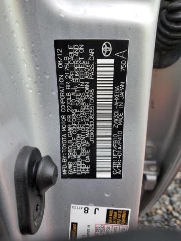 Photo 11 VIN: JTDKN3DU8C5510998 - TOYOTA PRIUS 