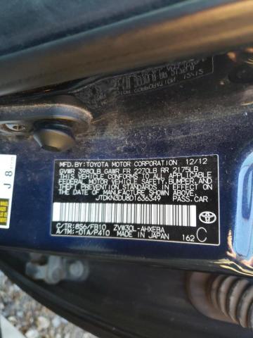 Photo 9 VIN: JTDKN3DU8D1636349 - TOYOTA PRIUS 