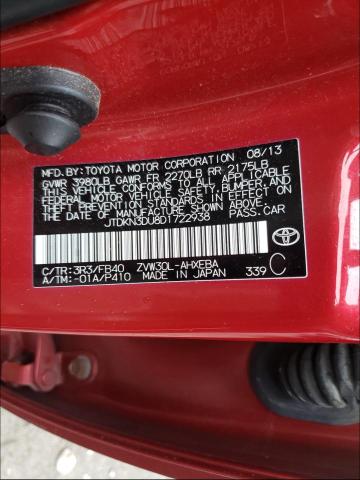 Photo 9 VIN: JTDKN3DU8D1722938 - TOYOTA PRIUS 