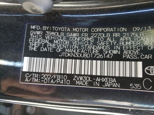 Photo 9 VIN: JTDKN3DU8D1726147 - TOYOTA PRIUS 