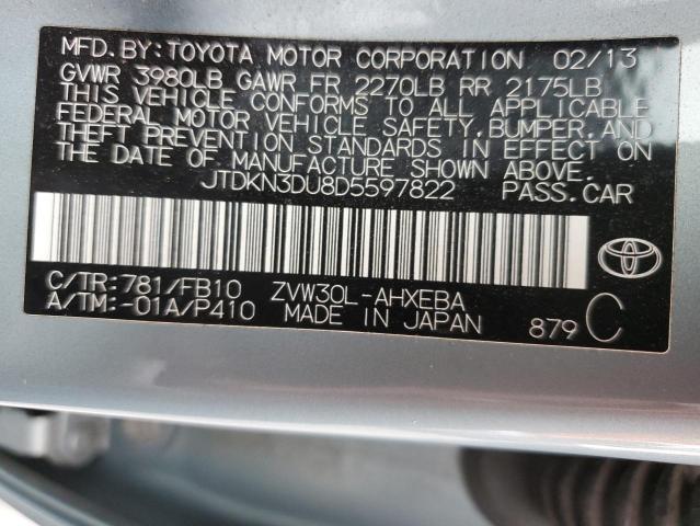 Photo 11 VIN: JTDKN3DU8D5597822 - TOYOTA PRIUS 