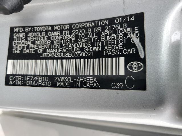 Photo 12 VIN: JTDKN3DU8E0358091 - TOYOTA PRIUS 