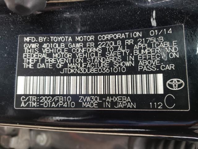 Photo 9 VIN: JTDKN3DU8E0361010 - TOYOTA PRIUS 