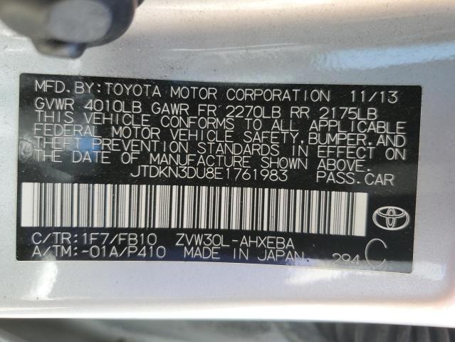 Photo 11 VIN: JTDKN3DU8E1761983 - TOYOTA PRIUS 