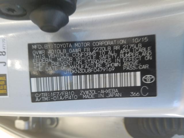 Photo 9 VIN: JTDKN3DU8F0479169 - TOYOTA PRIUS 