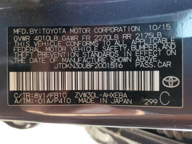 Photo 11 VIN: JTDKN3DU8F2001516 - TOYOTA PRIUS 