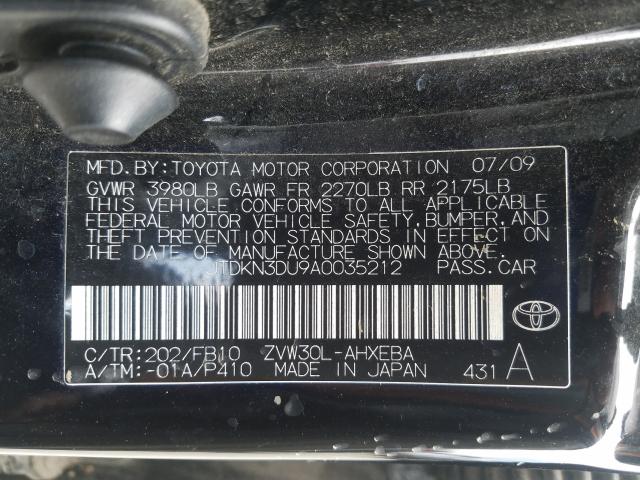 Photo 9 VIN: JTDKN3DU9A0035212 - TOYOTA PRIUS 