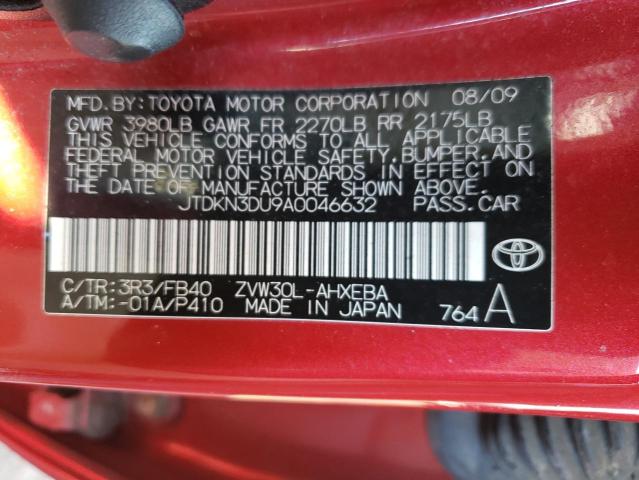 Photo 9 VIN: JTDKN3DU9A0046632 - TOYOTA PRIUS 