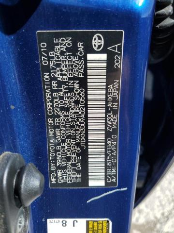 Photo 11 VIN: JTDKN3DU9A0210560 - TOYOTA PRIUS 